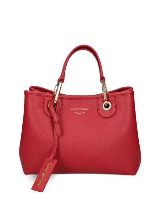 Emporio Armani Red Logo Tote Bag