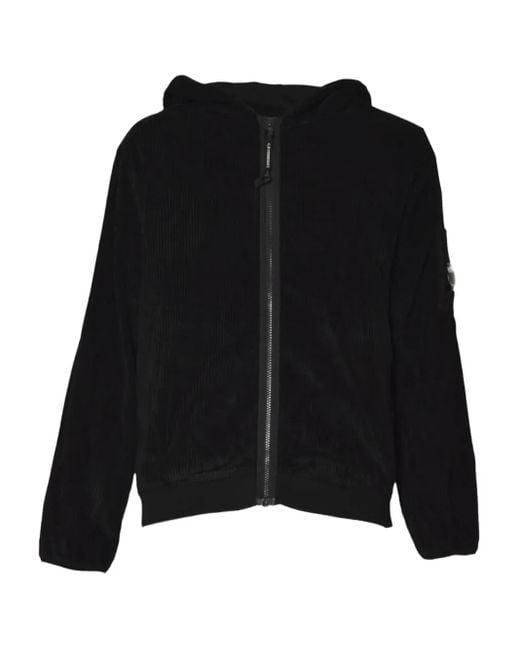 Company Men's Black Hooded Corduroy Sweater