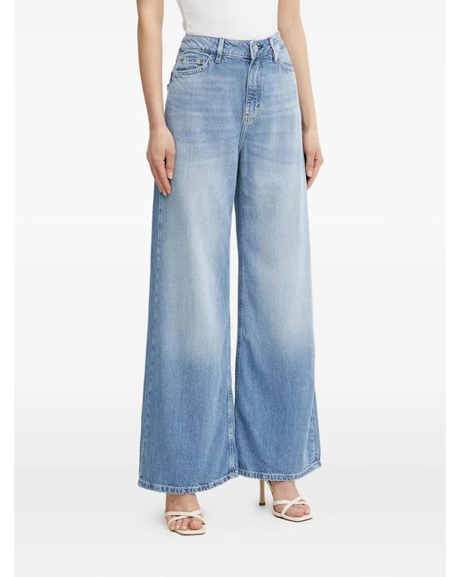 Guess Blue Jeans Mit Logo-Patch