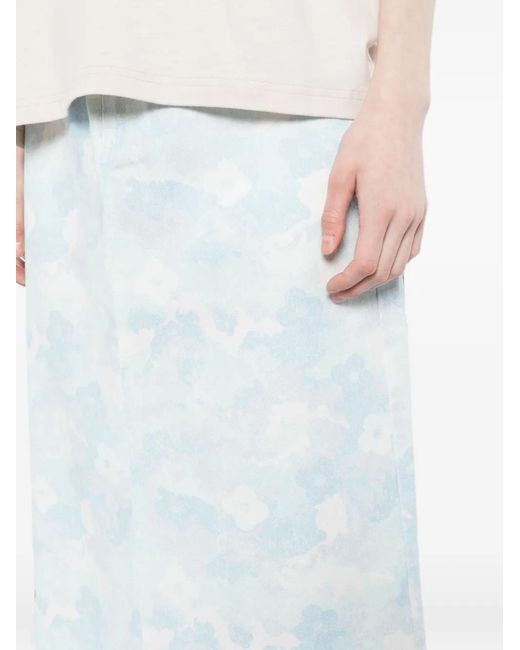 SPORT b. by agnès b. White Floral Midi Skirt