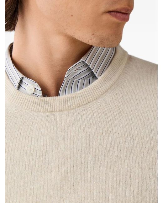 Hackett Natural Elbow-Patch Knit for men
