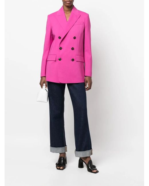 DSquared² Pink Fuchsia Wool Blend Blazer