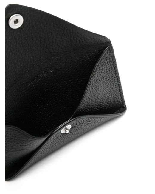 Courreges Black Logo-Plaque Envelope Cardholder