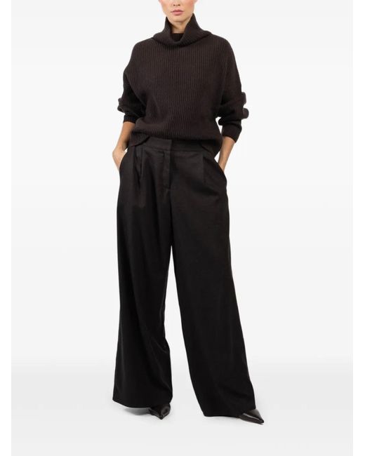 Dusan Black Roll-Neck Sweater