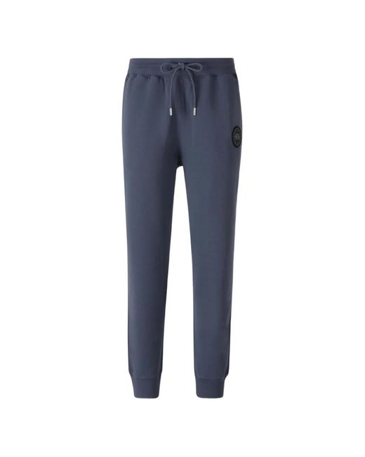 Canada Goose Blue Logo-Patch Track Pants for men