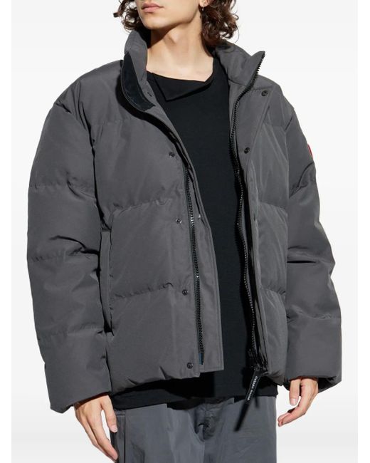 Canada Goose Gray Quilted Puffer Jacket for men