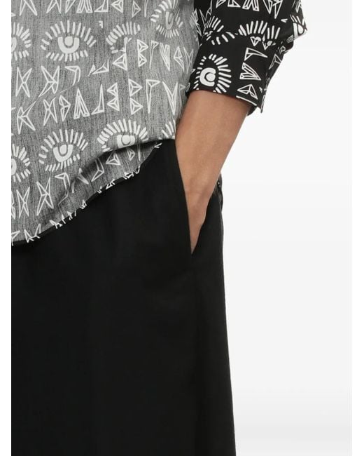 COMME DES GARÇON BLACK Black Elastic-Waist Trousers for men