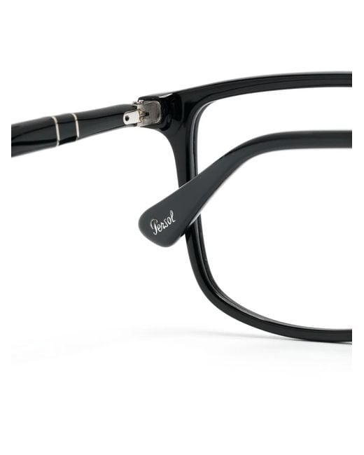 Persol Black Square-Frame Glasses for men
