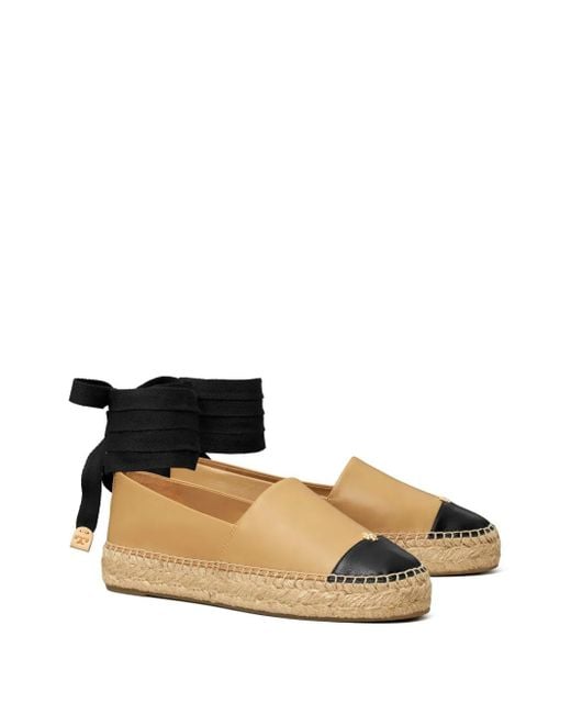Tory Burch Black Colourblock Espadrilles