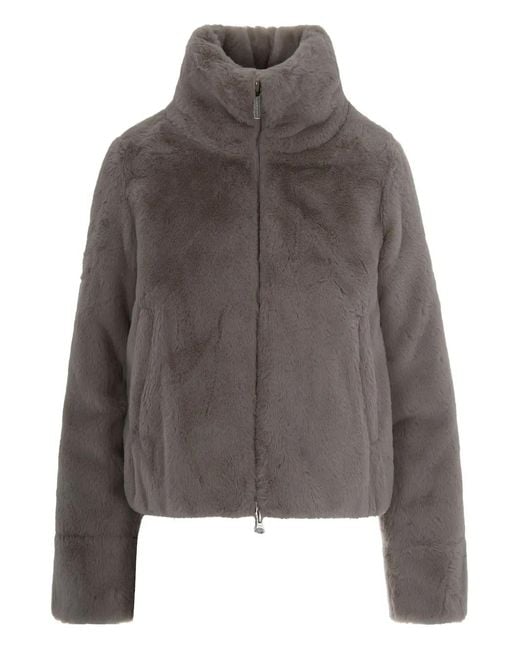 Colmar Gray High-Neck Lined Jacket