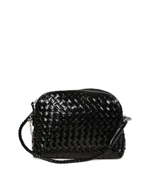 Dragon Diffusion Black Fellini Woven Chunky Tote Bag