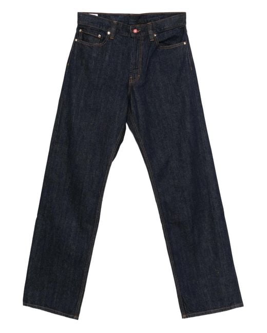 Casablanca Blue Logo-Patch Jeans for men