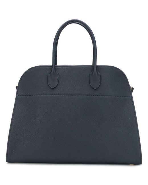 The Row Blue Margaux 15 Top Handle Bag