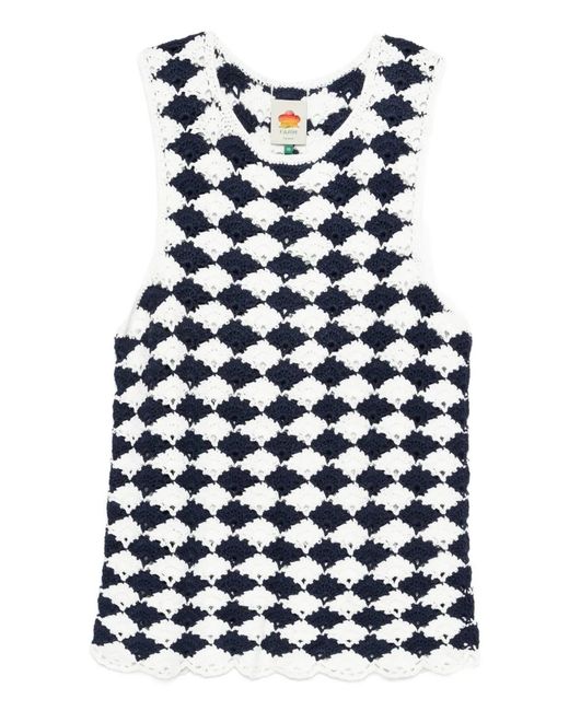 Farm Rio Blue Knitted Dress