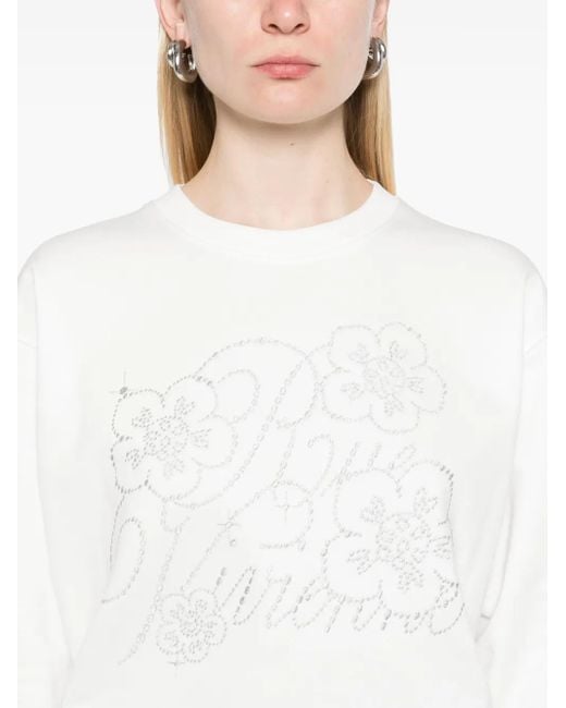 KENZO White Constellation Embroidered Sweatshirt