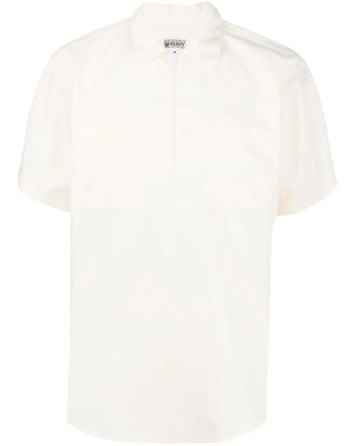 Camicia Con Zip di Engineered Garments in White da Uomo
