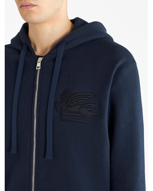 Etro Blue Zip Up Jacket for men