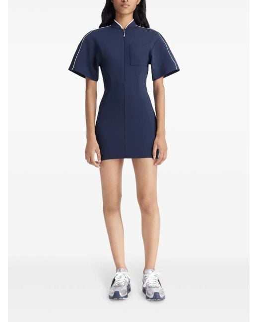 blue nike t shirt dress