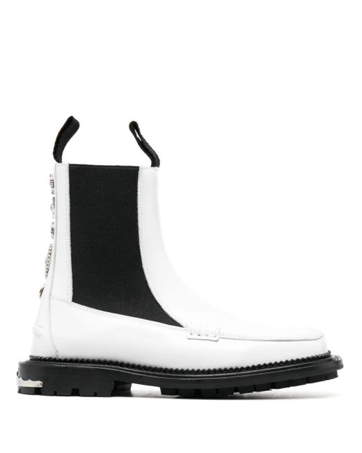 Toga White Stiefel Aus Leder