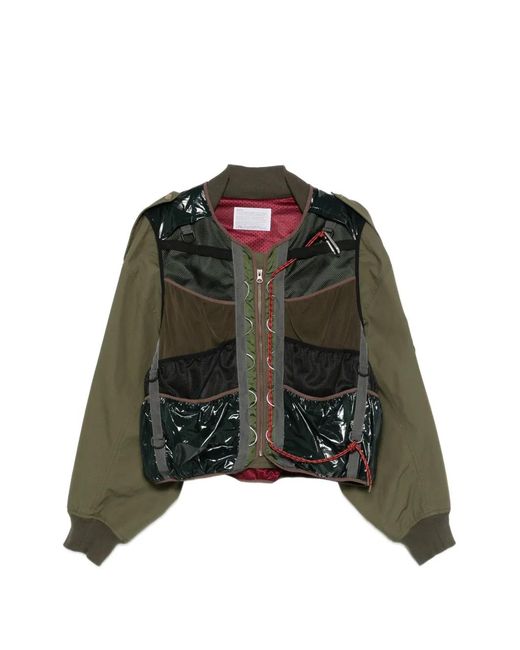Kolor Green Zip-Up Jacket for men
