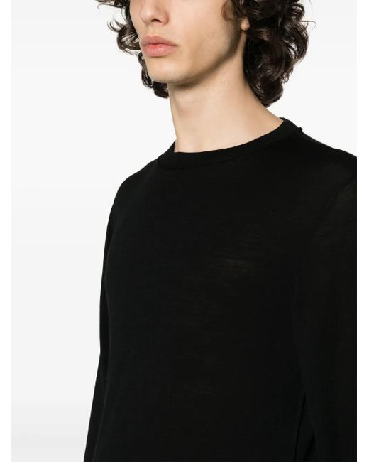 Transit Langärmeliger Pullover in Black für Herren