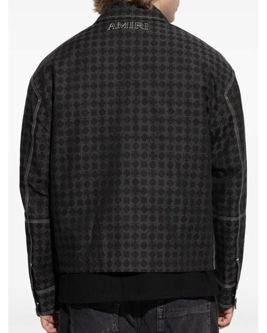 Amiri Black Jacket With Logo for men