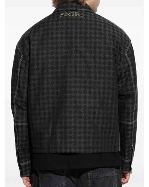 Printed zip-up jacket Amiri de hombre de color Black