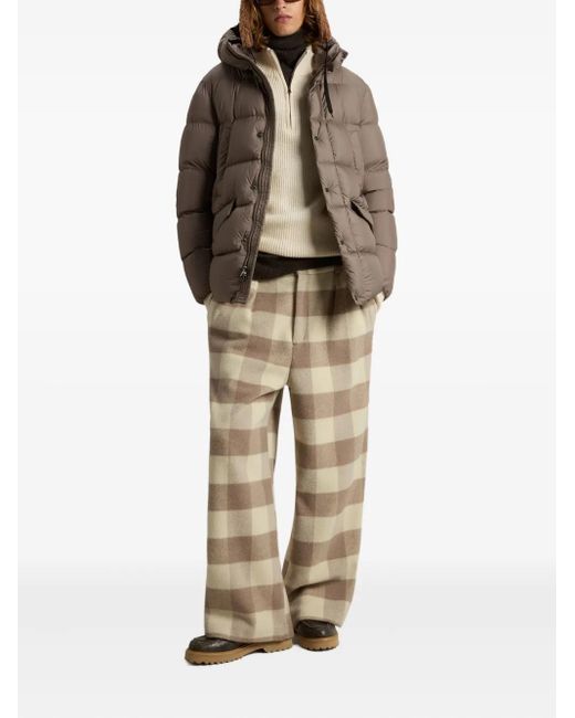 Woolrich Brown Cloud Davis Hooded Puffer Jacket for men