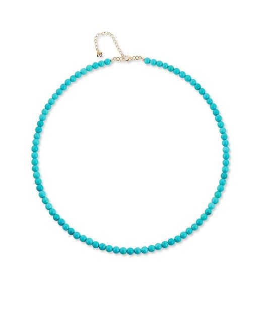 Mateo Blue 14Kt Beaded Necklace