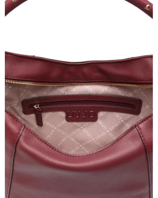 Bolso de hombro con asa de apliques Liu Jo de color Purple