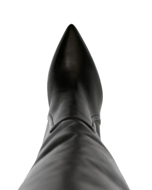 Botas altas Anja con tacón de 70mm Paris Texas de color Black