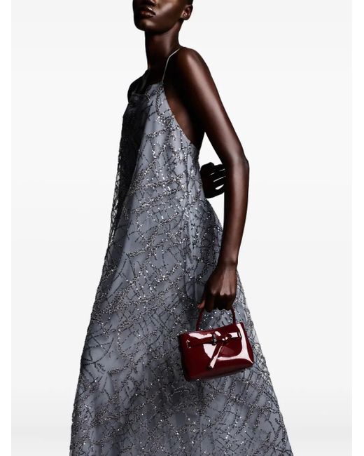 Emporio Armani Gray Maxikleid Mit Pailletten