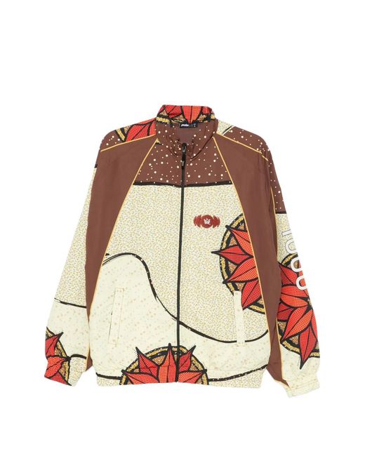 Pantofola D Oro Natural X Thebe Magugu Graphic-Print High-Neck Jacket for men