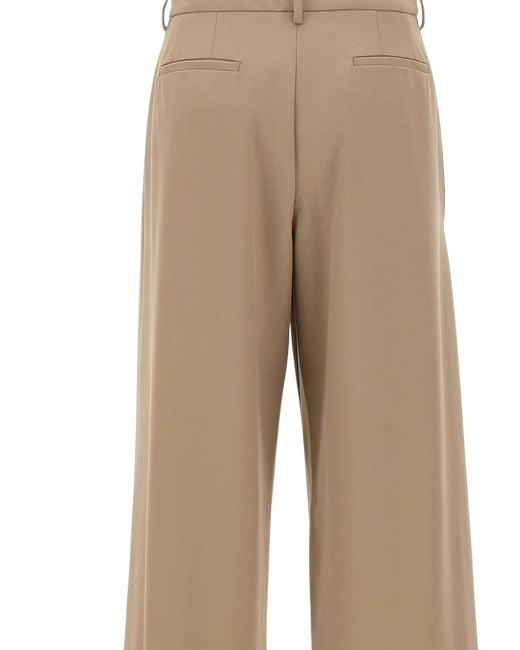 Fabiana Filippi Natural Spoleto Wide-Leg Trousers