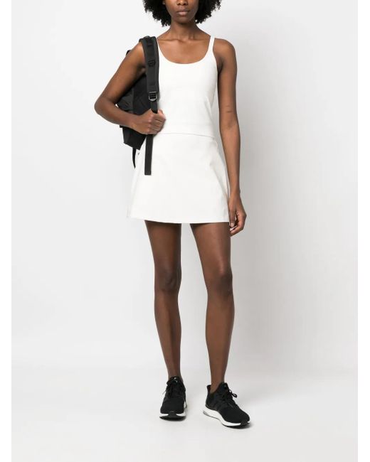 GIRLFRIEND COLLECTIVE White Float High-Waisted Skort