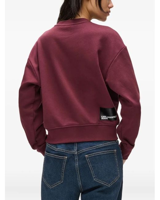 Sudadera con logo estampado Karl Lagerfeld de color Red