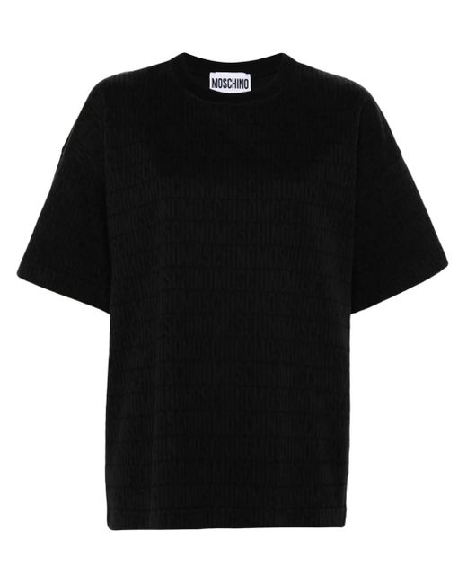 Moschino Black Logo-Print T-Shirt