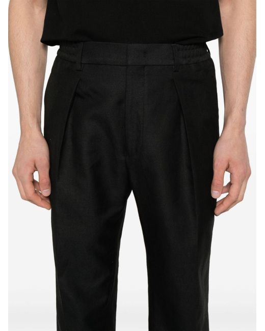 Pantalones con pinzas Fendi de hombre de color Black
