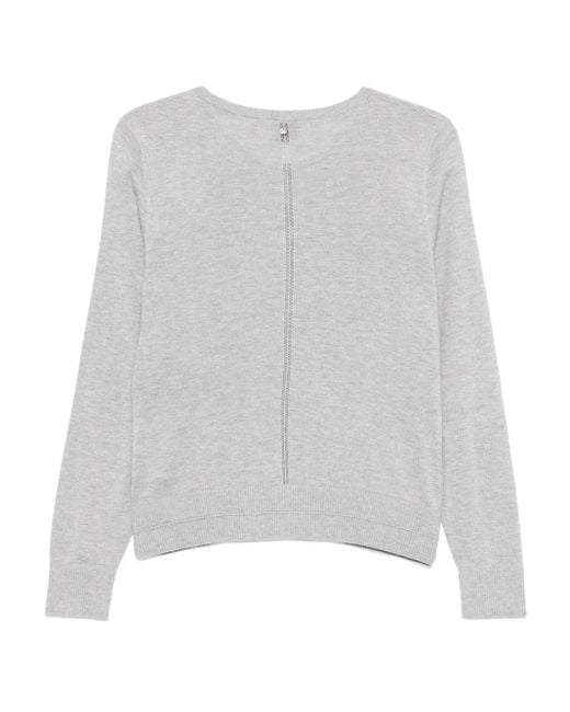 Boss Gray Button-Front Cardigan