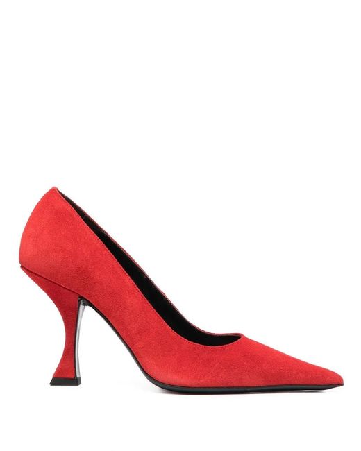 Zapatos Viva Con Tacón De 95Mm By Far de color Red