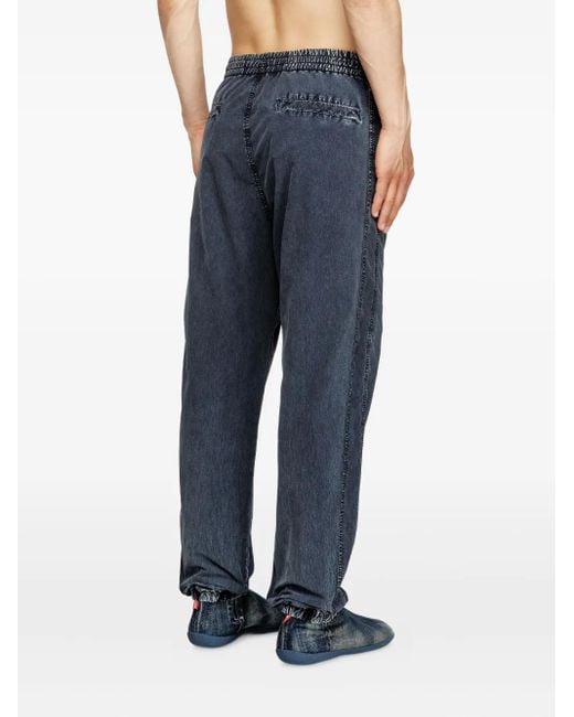DIESEL Blue P-Wilson Trousers for men