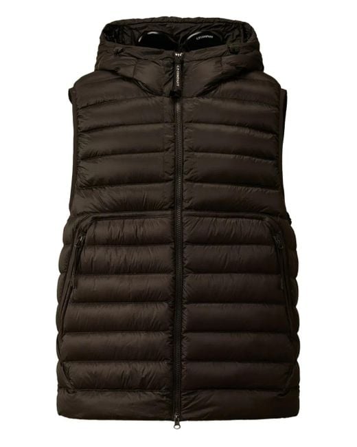 C P Company Black D. D. Shell Goggle Down Gilet for men