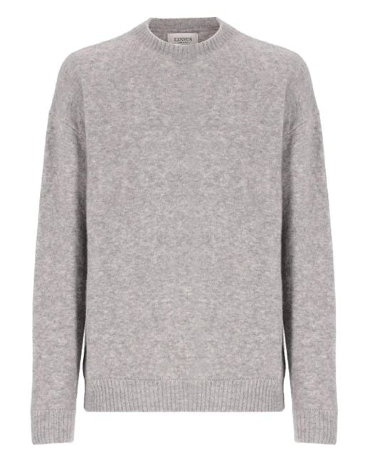 Laneus Gray Crew-Neck Sweater for men