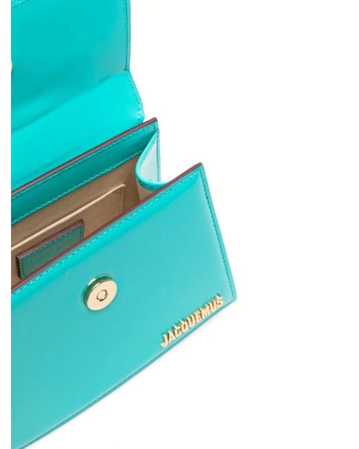 Jacquemus Blue Le Chiquito Moyen Boucle Leather Handbag