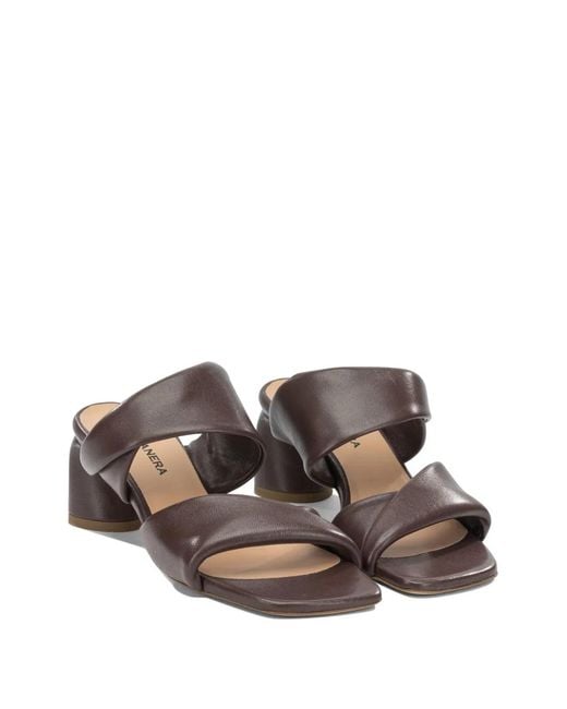 Halmanera White Dally Padded Crossover-Strap Sandals