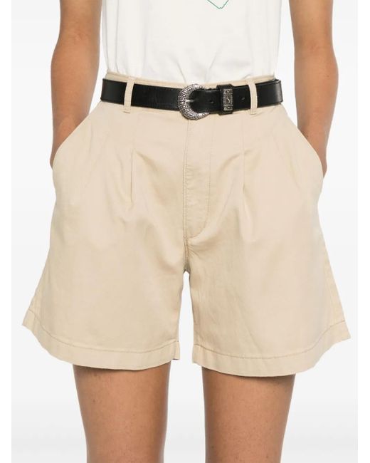 Levi's Natural Pleat-Detail Shorts