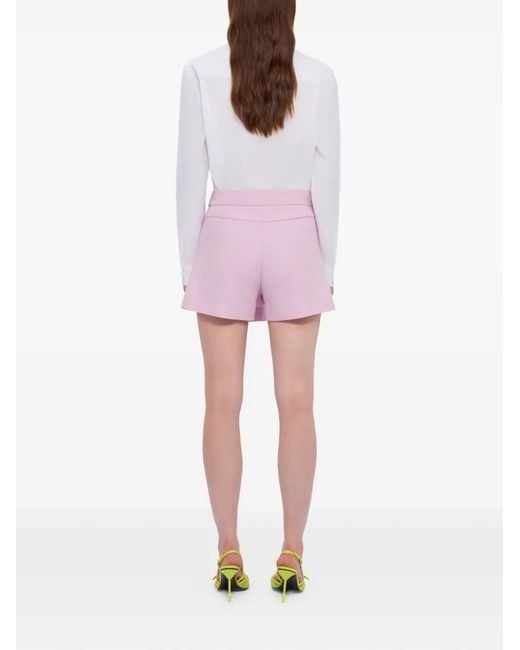 MSGM Pink Button Wrap Shorts