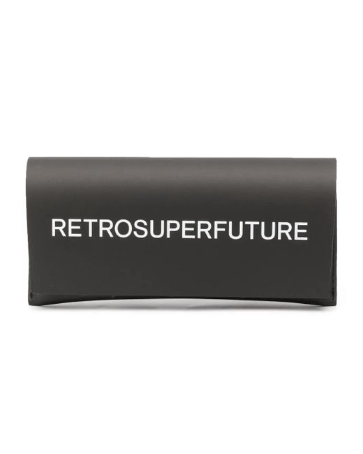 Retrosuperfuture Gray Square-Frame Tinted Sunglasses