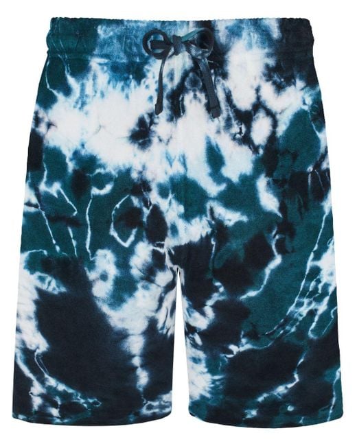 Vilebrequin Blue Bolide Terry-cloth Bermuda Shorts for men
