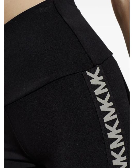 MICHAEL Michael Kors Black Monogram-Print Leggings